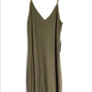 Express ribbed midi dress